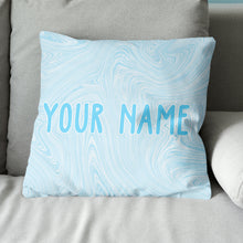 Load image into Gallery viewer, Blue Liquid Paints Custom Name Pillow Personalized Cool Golf Gifts LDT1131