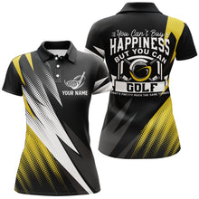 Load image into Gallery viewer, Womens Yellow Golf Polo Shirts, Personalized Golf Shirts For Ladies, Cool Golf Gifts For Her LDT0169