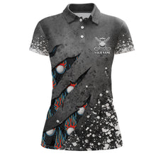 Load image into Gallery viewer, Paint Splash 3D Womens Golf Polo Shirts Personalized Flame Golf Shirts For Womens Golf Gifts LDT1050