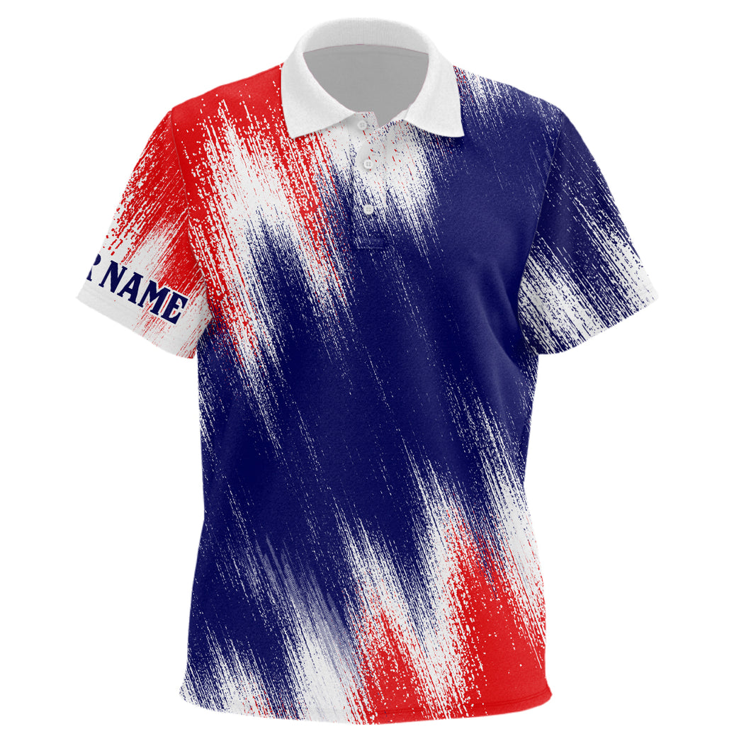 American Flag Kids Golf Polo Shirts Custom Patriotic Golf Shirts For Kid Golfing Gifts LDT1344