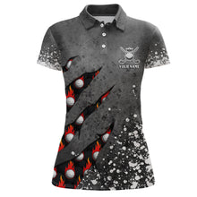 Load image into Gallery viewer, Paint Splash 3D Golf Polo Shirts Personalized Flame Golf Shirts For Womens, Crazy Golf Gifts LDT0219