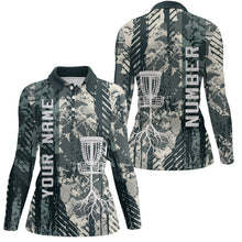 Load image into Gallery viewer, Personalized Wild Grunge Disc Golf Polo Shirt Custom Disc Golf Shirts For Women Golf Gifts LDT0515