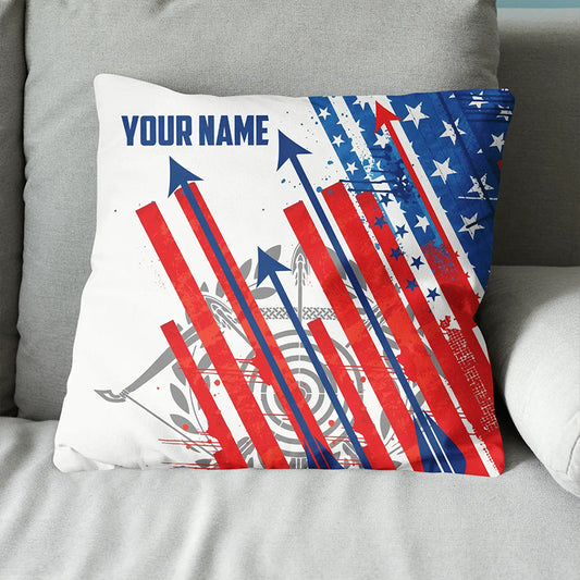 Personalized American Flag Arrow Archery Pillow Gifts For Archery Lovers VHM0847