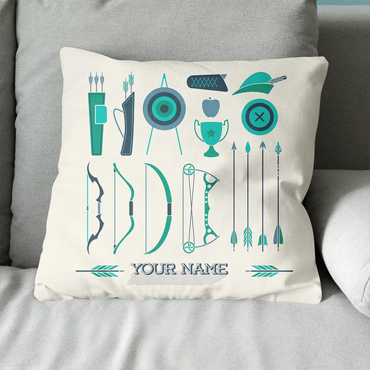 Personalized Set Archery Throw Pillow Custom Pillow Archery Gifts Ideas VHM0860