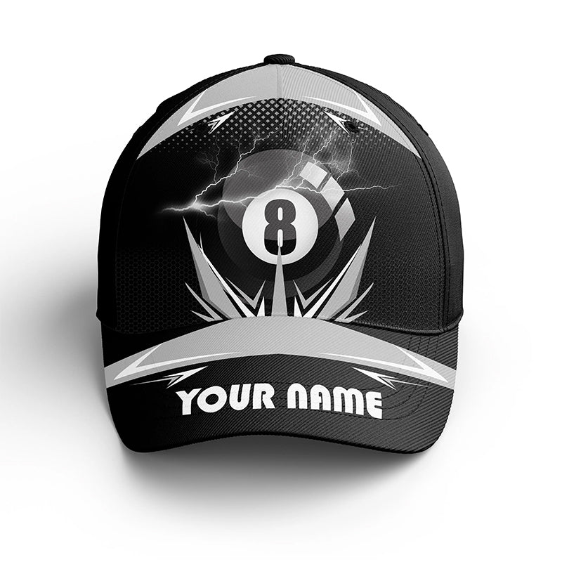 Personalized Billiard 8 Ball Pool Thunder 3D Billiards Hat Cap For Men And Women, Top Hat Billiards VHM0416