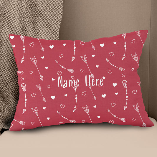 Personalized Arrows Archery With Hearts Throw Pillow Valentine Gifts Ideas VHM0940