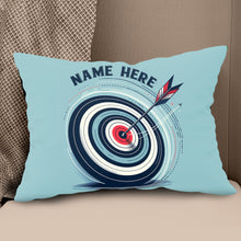 Load image into Gallery viewer, Personalized Blue Funny Target Archery Pillow, Gifts For Archery Lovers VHM0937