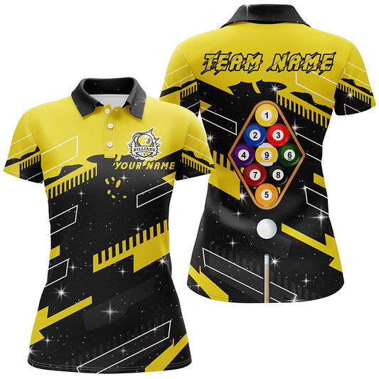 Personalized 9 Ball Pool Jerseys Billiard Polo Shirts For Women Custom 9 Ball Team Shirts TDM0467