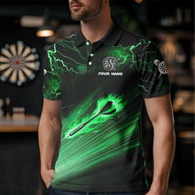 Load image into Gallery viewer, Green Thunder Lightning Custom Cobra Snake Men Dart Shirts Best Dart Jerseys Dart Team Shirts TDM3395