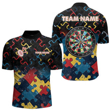 Load image into Gallery viewer, Funny Colorful Pattern Dart Shirt With Pocket Option Custom Men Dart Jersey TDM3695