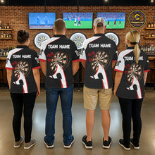 Load image into Gallery viewer, Personalized Darts Polo &amp; Quater Zip For Women Custom Darts Tournament Team Jersey |Red TDM6067