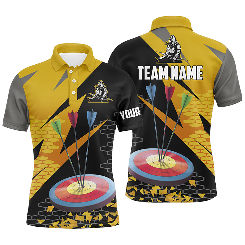 Personalized 3d Archery Arrows Polo Shirts For Men Custom Hunting Bow Archery Jerseys Shirts TDM0557