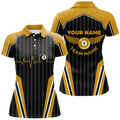Multicolor Billiard Jerseys For Women Custom Billiard Polo Shirts, Billiard Tournament Team Shirts TDM2498