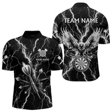 Load image into Gallery viewer, Personalized Black White Darts Arrow Thunder Lightning Dart Shirt For Men Custom Eagle Dart Jerseys TDM3730
