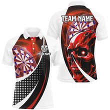 Load image into Gallery viewer, Personalized Red Dartboard 3D Printed Skull Darts Shirts For Men Custom Team League Darts Jerseys TDM2264