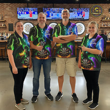 Load image into Gallery viewer, Colorful Lightning Dragon Darts Shirt For Women Custom Darts League Jersey Team Polo &amp; 1/4 Zip TDM5761