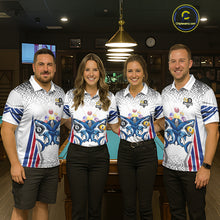 Load image into Gallery viewer, Funny Shark 8 Ball &amp; 9 Ball Pool Billiard Shirt For Men Custom Billiard Team Jersey Polo &amp; 1/4 Zip TDM5965