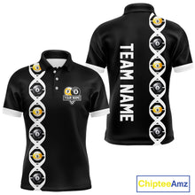 Load image into Gallery viewer, DNA Billiard 8 Ball &amp; 9 Ball Shirts For Men Custom Funny Pool Jerseys Team Polo &amp; 1/4 Zip |White TDM4392