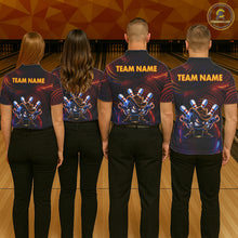 Load image into Gallery viewer, Funny Neon Bowling Jersey For Women Custom Bowling Shirt Polo &amp; Quarter Zip, Bowling Team Outfit TDM6149