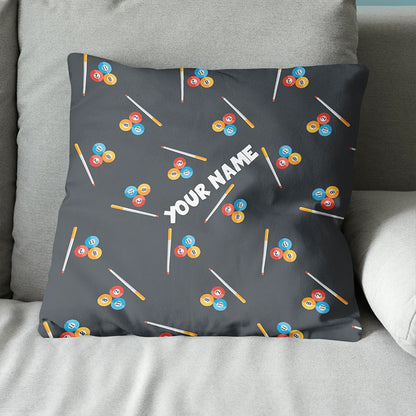 Personalized Billiard Pattern Full Printing Throw Pillow, Billiard Gifts TDM0808