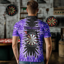 Load image into Gallery viewer, Personalized Darts Board Purple Icy 3D Printed Men Dart Shirts Custom Cool Dart Jerseys For Team TDM3482