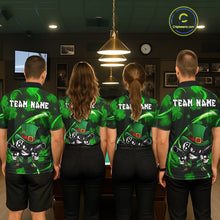 Load image into Gallery viewer, Personalized St Patrick Day 8 Ball Billiard Shirt For Women, Funny Shamrock Luckiest Billiard Jersey TDM5538