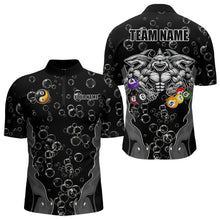 Load image into Gallery viewer, Personalized Funny Sharks 3D Pool Balls Billiard Shirts For Men Custom 8 &amp; 9 Ball Billiard Jerseys TDM3628