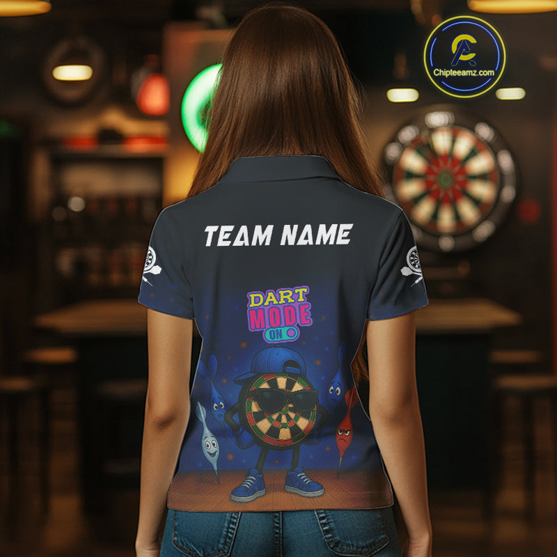Funny Dartboard Dart Mode On Custom Dart Shirts For Women, Darts Jerseys Outfit, Darts Gifts  TDM4075