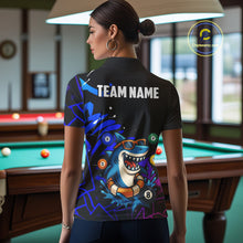 Load image into Gallery viewer, Funny Shark Pool Balls Women&#39;s Billiard Shirts Custom Billiard Jerseys, Billiard Team Shirts TDM4076