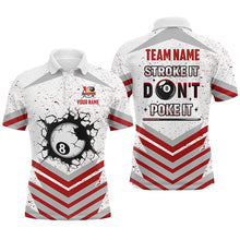Load image into Gallery viewer, Personalized Multi-Color Stroke It Don&#39;t Poke It 8 Ball Pool Shirts Custom Funny Billiard Team Jersey TDM1577