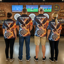 Load image into Gallery viewer, Personalized Eagle Water Fire Darts Shirt For Women, Lightning Darts Jersey Team Polo &amp; 1/4 Zip TDM6019