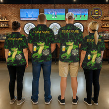 Load image into Gallery viewer, Black And Green Funny Alligator Darts Shirt For Women Custom Lightning Darts Team Jersey Outfit TDM5873