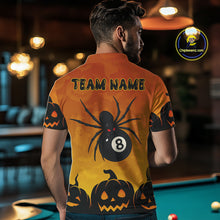 Load image into Gallery viewer, Personalized Funny Spider 8 Ball Pool Billiard Shirt For Men Custom Halloween Billiard Team Jersey TDM4511