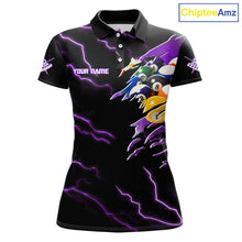 Load image into Gallery viewer, Purple 8 Ball Lightning Thunder Cobra Snake Billiard Shirt For Women Custom Pool Team Jersey TDM5875
