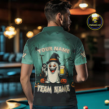 Load image into Gallery viewer, Only Just Here For The Pool Custom Halloween Billiard Shirt For Men, Funny Ghostly Billiard Jersey TDM4950