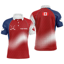 Load image into Gallery viewer, Personalized Canada Mens Golf Polo Shirts Custom Canadian Patriotic Golf Shirts Gift For Men TDM1977