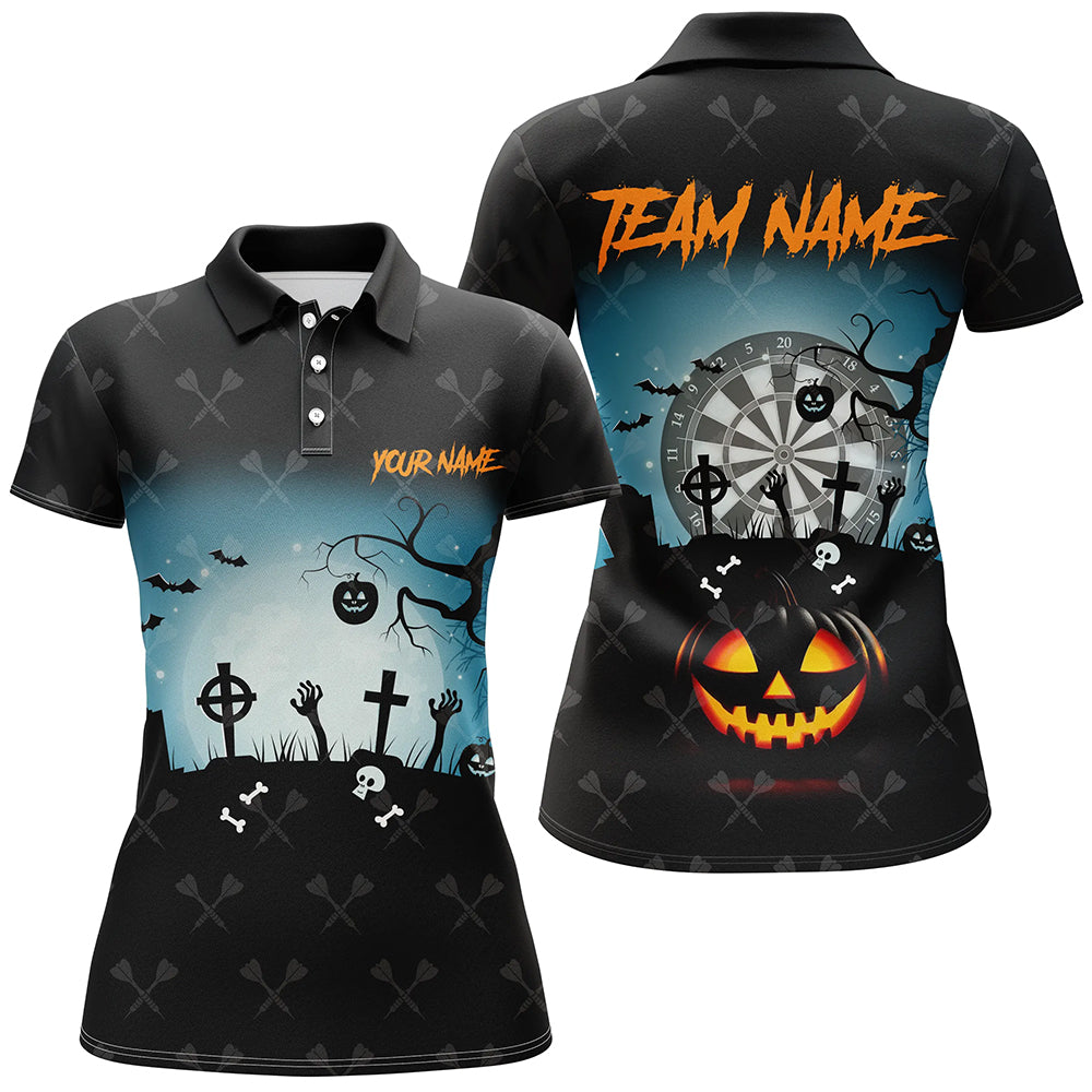 Funny Halloween Darts Shirts For Women Custom Halloween Shirts Gift For Darts Lover, Darts Apparel TDM2480