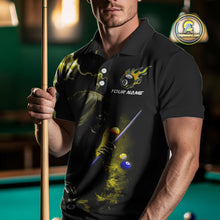 Load image into Gallery viewer, Yellow Grim Reaper Billiard Shirts For Men Custom Thunder Lightning Team League Billiard Jerseys TDM3986