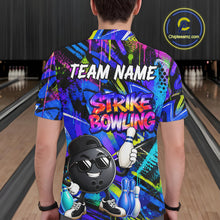 Load image into Gallery viewer, Funny Colorful Graffiti Pattern Bowling Shirts For Men Custom Bowling Team Jersey Polo &amp; 1/4 Zip TDM6528