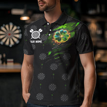 Load image into Gallery viewer, Irish American Flag Saint Patrick Day Dart Shirts For Men Custom Luckiest Shamrock Dart Jerseys TDM3606