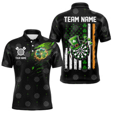 Load image into Gallery viewer, Irish American Flag Saint Patrick Day Dart Shirts For Men Custom Luckiest Shamrock Dart Jerseys TDM3606
