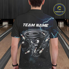 Load image into Gallery viewer, Personalized Thunder Lightning Tornado Funny Bowling Shirt For Men Custom Bowling Team Jersey TDM4854