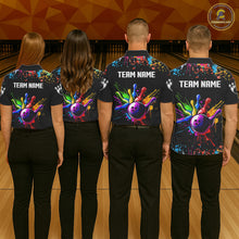 Load image into Gallery viewer, Colorful Funny Bowling Jersey For Men Custom Bowling Team Shirts Polo &amp; 1/4 Zip, Bowling Gifts TDM6589