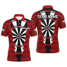 Load image into Gallery viewer, Striking Black And Red Dartboard Pattern Custom Dart Shirts For Men Best Darts Team Jerseys TDM3312