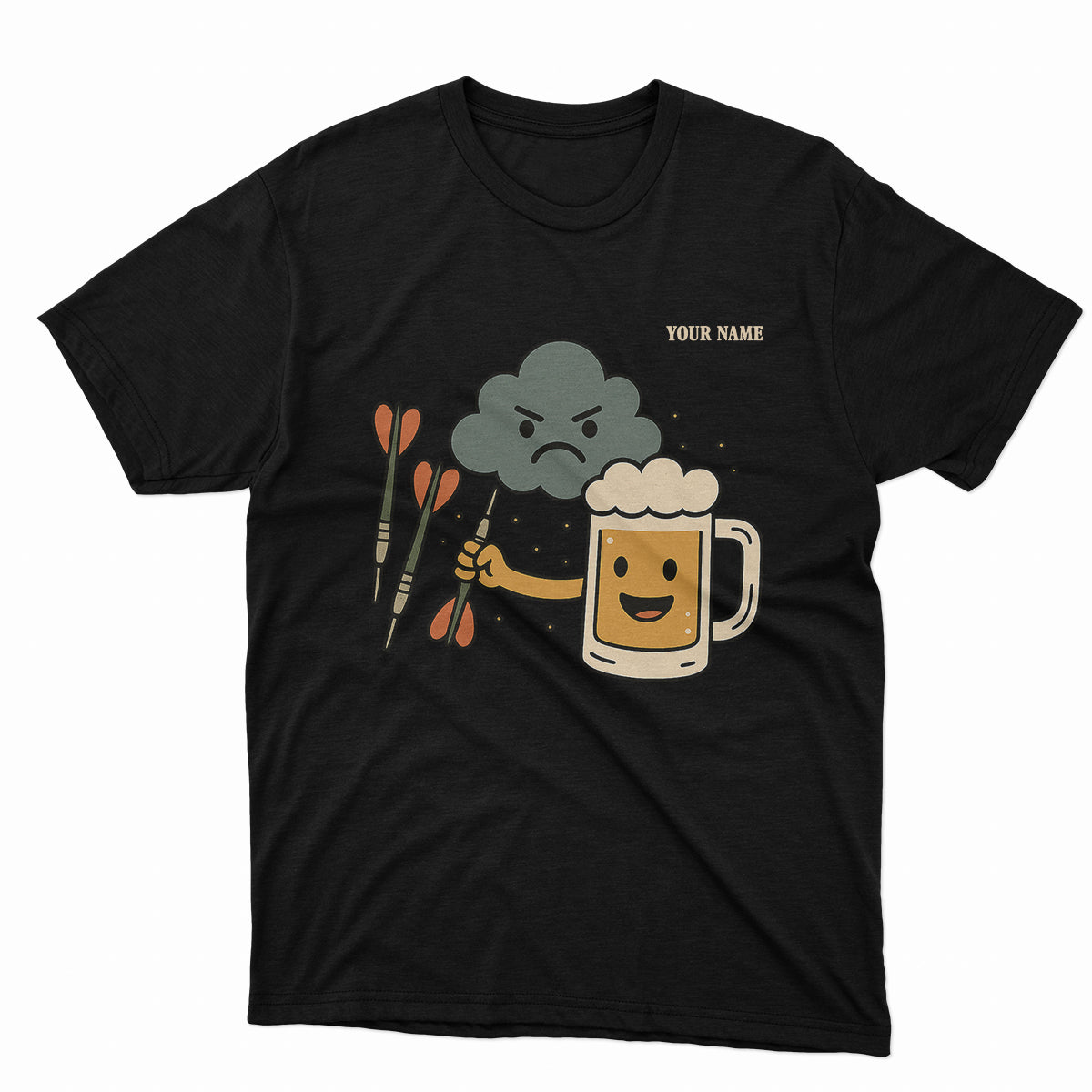 Weekend Forecast Darts With A Chance Of Drinking Funny T-Shirts Custom Darts Player Shirt Gifts TDM3925