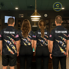 Load image into Gallery viewer, Personalized Scratch 8 Ball Billiard Shirt For Women Custom Pool Jersey, Billiard Team Shirt |Black TDM5990