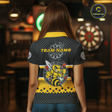 Load image into Gallery viewer, Yellow Black Darts Bee Custom Name Darts Shirts For Women, Funny Darts Apparel, Best Darts Gifts TDM4918
