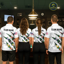 Load image into Gallery viewer, Personalized Scratch 8 Ball Billiard Shirt For Men Custom Pool Jersey, Billiard Team Shirt |Green TDM5869