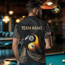 Load image into Gallery viewer, Personalized Funny Yin And Yang Tribal Billiard Shirt For Men Custom 8 Ball &amp; 9 Ball Pool Jerseys TDM4506