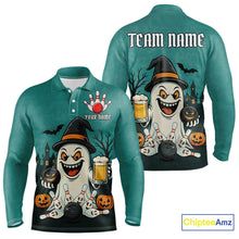 Load image into Gallery viewer, Funny Ghostly Beer Bowling Halloween Shirt For Men Custom Bowling Team Jersey Outfit TDM4945